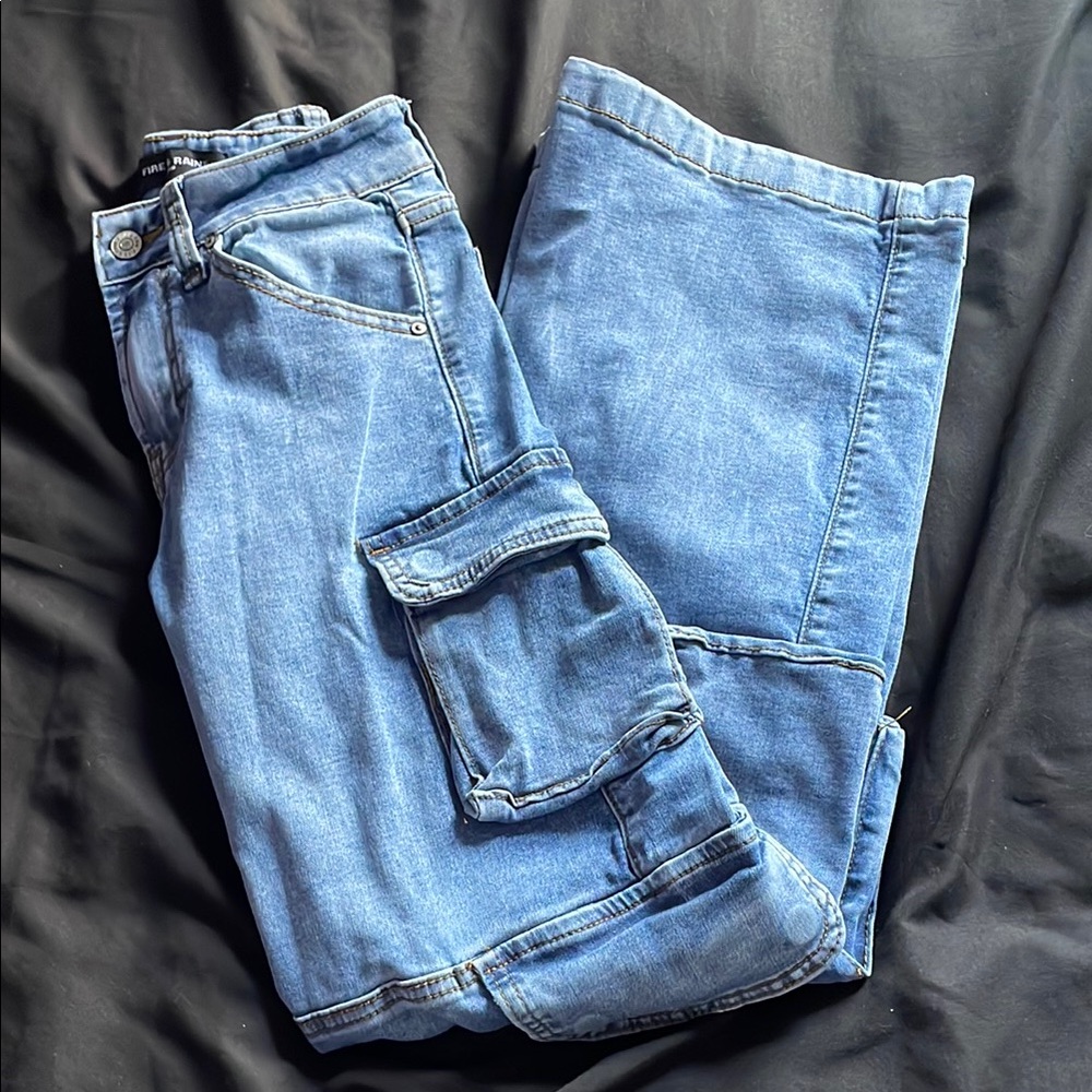 Blue Cargo Jeans